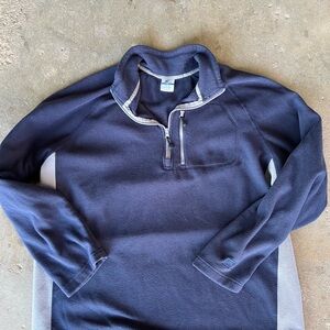 Starter Old School Navy Quarter-Zip Pullover